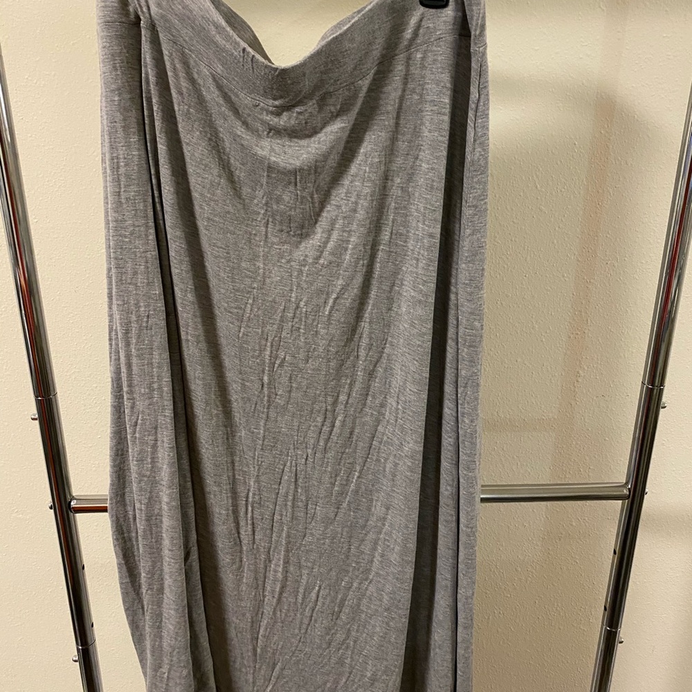 Gray Maxi Skirt